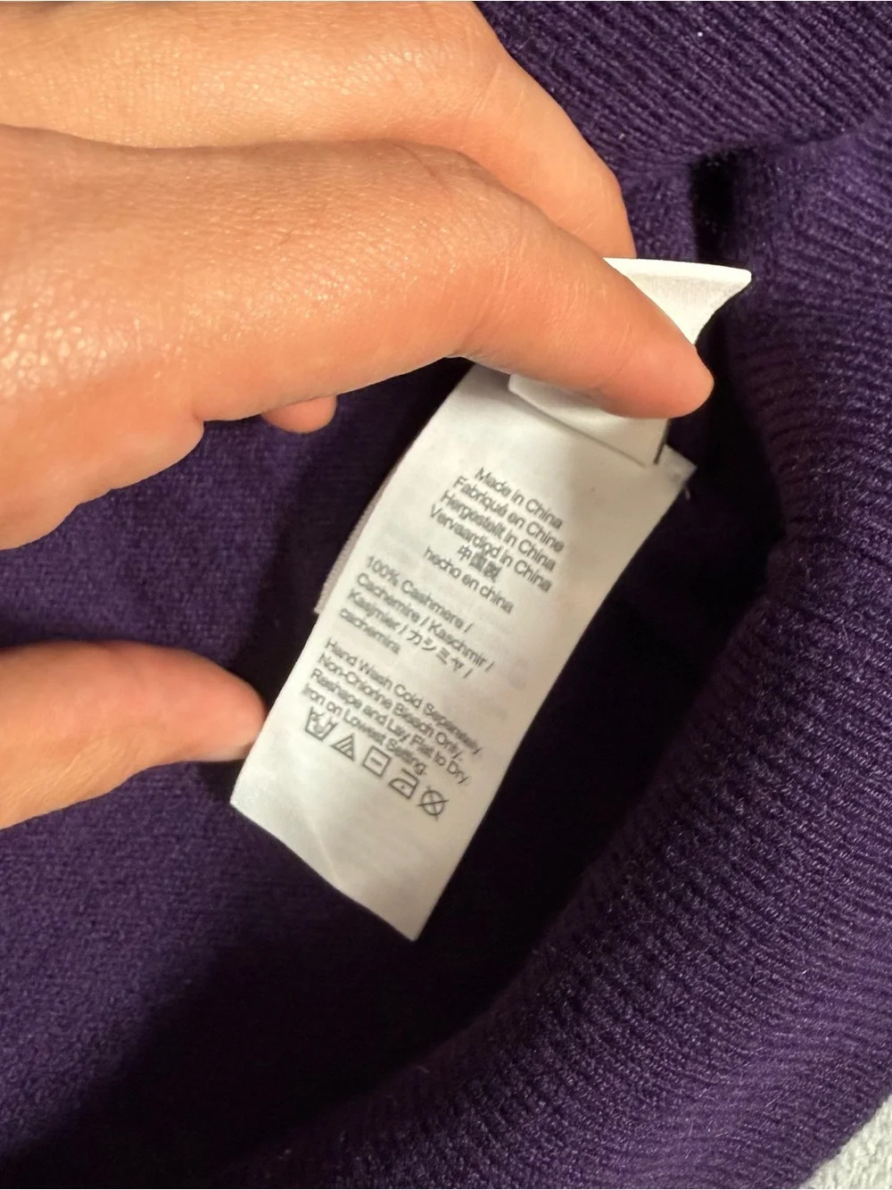 J Crew Cashmere Polo Sweater Mens M Preppy Thin Lightweight Knit Purple